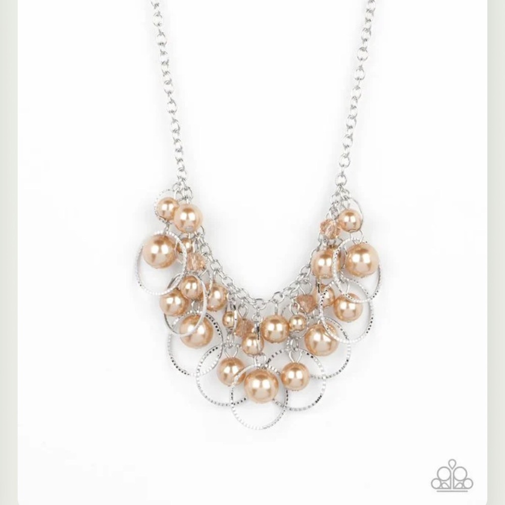 ⚪️💃🏼⚪️ “BALLROOM BLISS” BROWN PEARL NECKLACE ~ PAPARAZZI❗️⚪️💃🏼⚪️